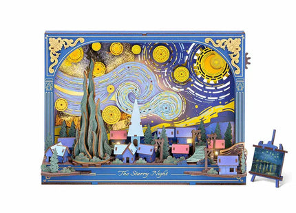 Gamers Guild AZ Robotime DIY Artistic 3D Painting: Starry Night Faire