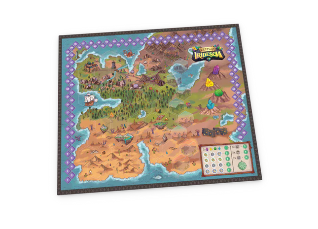 Gamers Guild AZ Rock Stone and Dice Games Gems of Iridescia: Playmat Map of Iridescia Discontinue