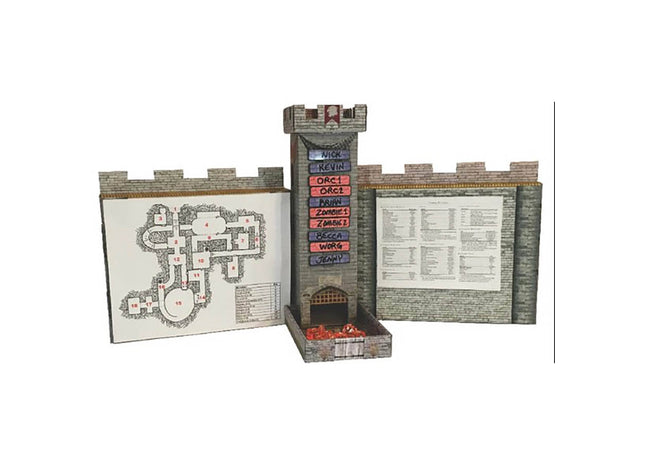 Gamers Guild AZ Role 4 Initiative Role 4 Initiative: Castle Keep Dice Tower and DM Screen Walls GTS