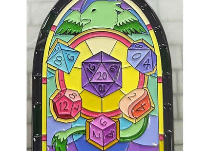 Gamers Guild AZ Role 4 Initiative Role 4 Initiative - Enamel Lapel Pins Stained Glass Window GTS