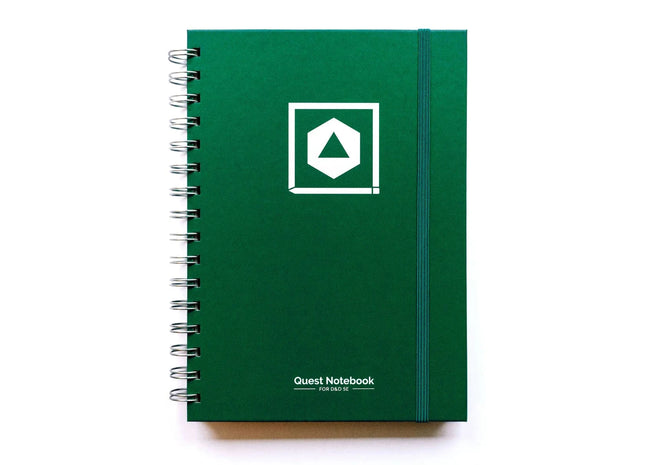 Gamers Guild AZ Roll and Play Press Player Character Quest Notebook - D&D 5E - Wild Green (Pre-Order) Quartermaster Direct