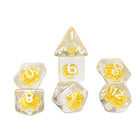 Gamers Guild AZ Sirius Dice 7ct Fruit Slive Dice Set: Lemon (Pre-Order) GTS