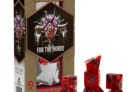 Gamers Guild AZ Sirius Dice Dungeons & Dragons X World of Warcraft: Adventure Dice Sets - For The Horde (Pre-Order) AGD