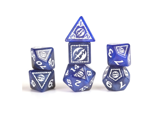 Gamers Guild AZ SIRIUS DICE Sirius Dice: D&D Adventure Dice - Fighter: Blue (Pre-Order) Southern Hobby