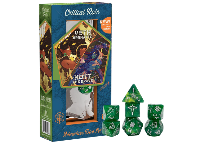 Gamers Guild AZ Sirius Dice Sirius Dice: The Mighty Nein Adventure Dice - Nott The Brave and Veth Brenatto (Pre-Order) AGD
