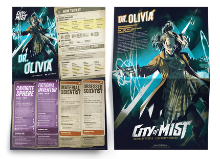 Gamers Guild AZ Son of Oak Game Studio City of Mist: Character Folio Pack #2: Local Legends ACD Distribution