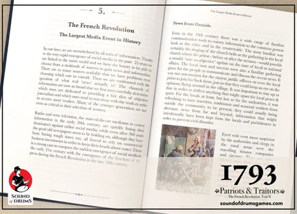 Gamers Guild AZ Sound of Drums 1793: Patriots & Traitors - Wooden Box Limited Deluxe Edition AGD