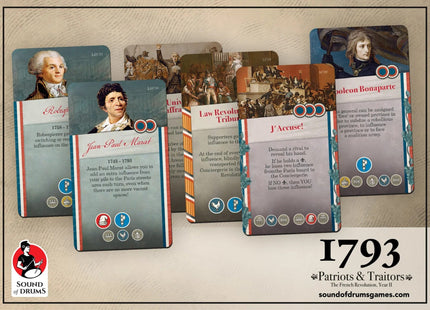 Gamers Guild AZ Sound of Drums 1793: Patriots & Traitors - Wooden Box Limited Deluxe Edition AGD