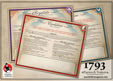 Gamers Guild AZ Sound of Drums 1793: Patriots & Traitors - Wooden Box Limited Deluxe Edition AGD