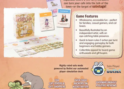 Gamers Guild AZ Stami Games Cozy Cat Cafe: Mousing Around Expansion (Pre-Order) Quartermaster Direct