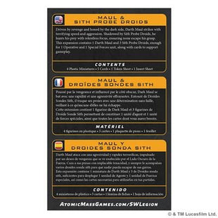 Gamers Guild AZ Star Wars Legion Star Wars: Legion – Darth Maul & Sith Probe Operative (Pre-Order) Asmodee