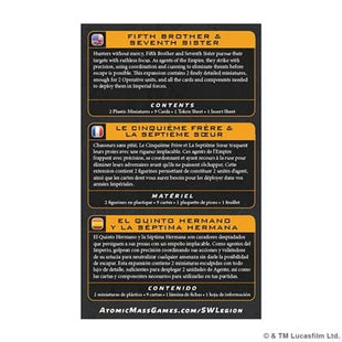 Gamers Guild AZ Star Wars Legion Star Wars: Legion – Fifth Brother & Seventh Sister (Pre-Order) Asmodee