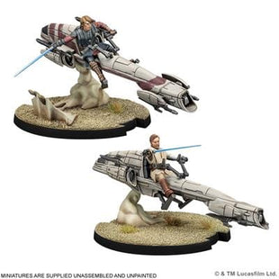 Gamers Guild AZ Star Wars Legion Star Wars: Legion – Jedi General on BARC Speeder (Pre-Order) Asmodee
