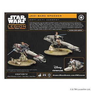 Gamers Guild AZ Star Wars Legion Star Wars: Legion – Jedi General on BARC Speeder (Pre-Order) Asmodee