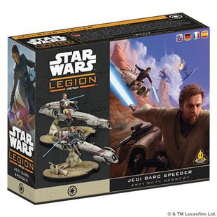 Gamers Guild AZ Star Wars Legion Star Wars: Legion – Jedi General on BARC Speeder (Pre-Order) Asmodee