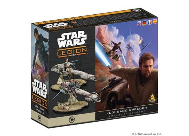 Gamers Guild AZ Star Wars Legion Star Wars: Legion – Jedi General on BARC Speeder (Pre-Order) Asmodee