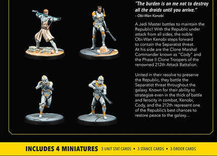Gamers Guild AZ Star Wars: Shatterpoint Star Wars: Shatterpoint - Hello There: General Obi-Wan Kenobi Squad Pack Asmodee