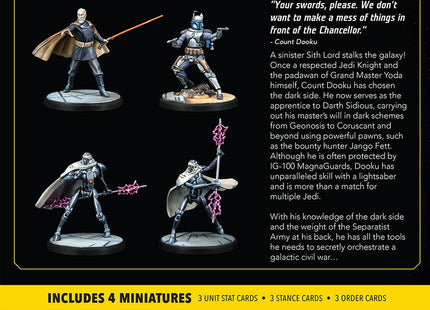 Gamers Guild AZ Star Wars: Shatterpoint Star Wars: Shatterpoint - Twice the Pride: Count Dooku Squad Pack Asmodee