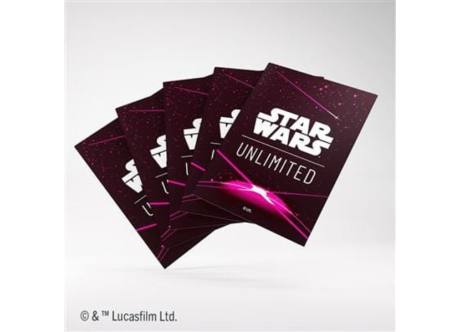 Gamers Guild AZ Star Wars Unlimited Star Wars Unlimited: Premium Art Sleeve Card Back Magenta (Pre-Order) Asmodee
