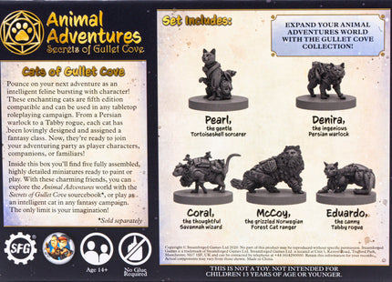 Gamers Guild AZ Steamforged Games Animal Adventures RPG: Cats of Gullet Cove (Pre-Order) Southern Hobby