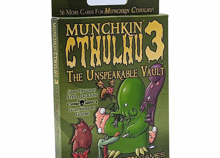 Gamers Guild AZ Steve Jackson Games Munchkin Cthulhu 3: The Unspeakable Vault GTS