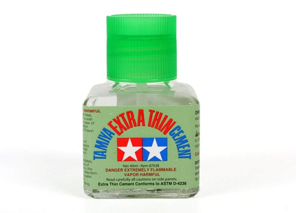 Gamers Guild AZ Tamiya Tamiya Extra Thin Plastic Cement 40ml HobbyTyme