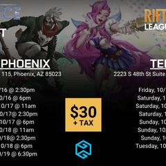 Gamers Guild AZ Tempe - 10/17 @ 11:00 AM - Riftbound Radiance Pre-Rift Event Gamers Guild AZ