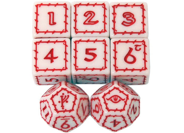 Gamers Guild AZ The One Ring RPG The One Ring: White Dice Set GTS