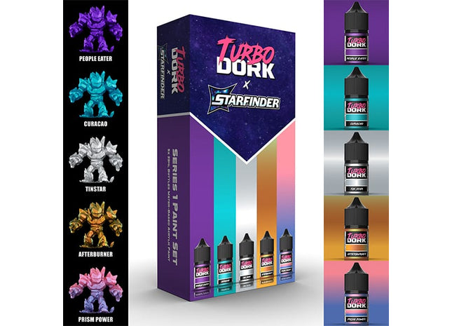 Gamers Guild AZ Turbo Dork Turbo Dork: Starfinder X Turbo Dork Series 1 Set (5 Colors) PHD