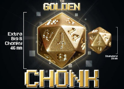 Gamers Guild AZ Ultra Pro One-Up Dice: Golden Chonk Mythical Sword INFINITE BLACK LLC