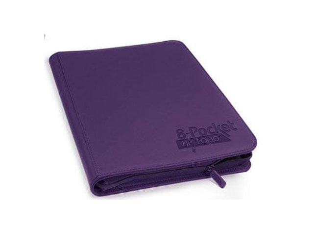 Gamers Guild AZ Ultra Pro Ultimate Guard: Binders  - 8-Pocket Zipfolio Xenoskin Purple Southern Hobby