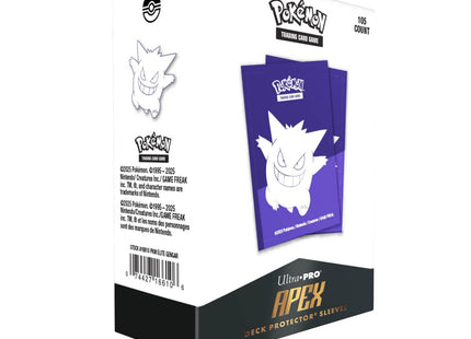 Gamers Guild AZ Ultra Pro Ultra Pro Apex Sleeves Pokemon Elite Series Gengar (Pre-Order) Southern Hobby