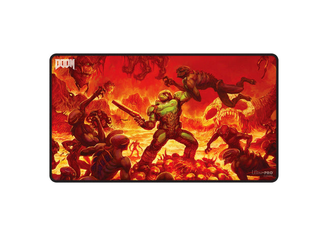 Gamers Guild AZ Ultra Pro Ultra Pro: Doom: Creatures of Hell - Blackstitched Playmat (Pre-Order) AGD