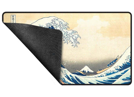 Gamers Guild AZ Ultra Pro Ultra Pro: Fine Art: The Great Wave Off Kanagawa: Black Stitched Playmat (Pre-Order) GTS