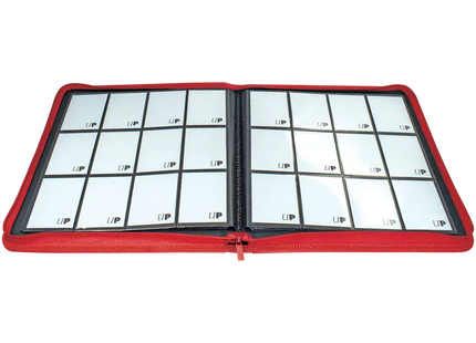 Gamers Guild AZ Ultra Pro Ultra Pro: Vivid Collection: 12-Pocket Zippered Pro-Binder - Red GTS