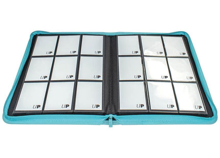 Gamers Guild AZ Ultra Pro Ultra Pro: Vivid Collection: 9-Pocket Zippered Pro-Binder - Light Blue GTS