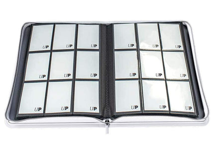 Gamers Guild AZ Ultra Pro Ultra Pro: Vivid Collection: 9-Pocket Zippered Pro-Binder - White GTS