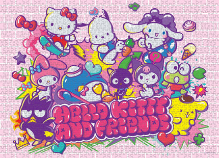 Gamers Guild AZ USAopoly Hello Kitty and Friends "Tokyo Skate" 1,000 Piece Puzzle USAopoly