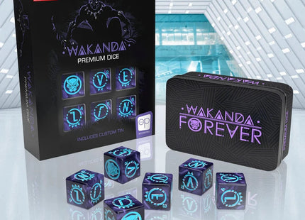 Gamers Guild AZ USAopoly Marvel Black Panther Premium Dice Set USAopoly