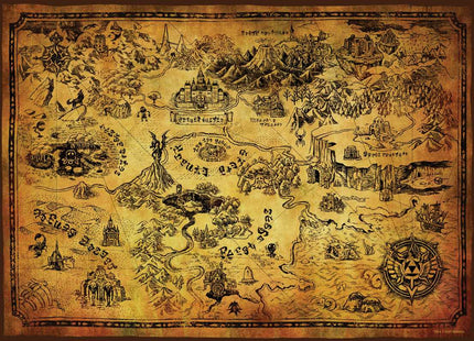Gamers Guild AZ USAopoly The Legend of Zelda "Hyrule Map" 1000 Piece Puzzle USAopoly