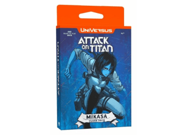 Gamers Guild AZ UVS Games Universus CCG: Attack on Titan: Battle for Humanity - Mikasa Clash Deck (Pre-Order) Street Date: 8/16/2024 - ORDER DUE BY: 5/31/2024 Asmodee