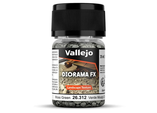 Gamers Guild AZ Vallejo Vallejo: 26.312 Diorama Effects - Landscape - Moss Green 2-5 mm (35ml) (Pre-Order) ACD Distribution