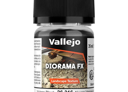 Gamers Guild AZ Vallejo Vallejo: 26.316 Diorama Effects - Landscape - Vulcan Black 0.1-0.6 mm (35ml) (Pre-Order) ACD Distribution