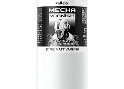 Gamers Guild AZ Vallejo Vallejo: 27.702 Mecha Matt Varnish 200ml HobbyTyme