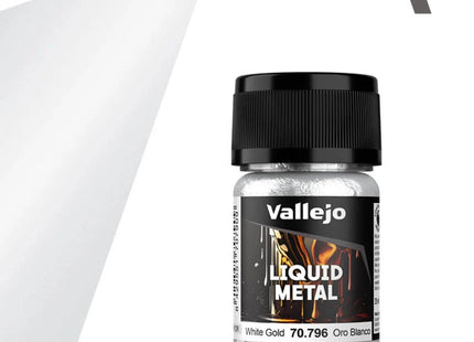 Gamers Guild AZ Vallejo Vallejo: 70.796 Liquid Metal: White Gold HobbyTyme