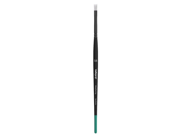 Gamers Guild AZ Vallejo Vallejo Brushes: Weathering Flat Brush: Synthetic Small (4) (Pre-Order) ACD Distribution
