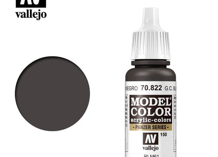 Gamers Guild AZ Vallejo Vallejo: Model Color 70.822 German Camouflage Black Brown HobbyTyme