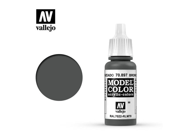 Gamers Guild AZ Vallejo Vallejo: Model Color 70.897 Bronze Green HobbyTyme