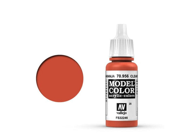 Gamers Guild AZ Vallejo Vallejo: Model Color 70.956 Clear Orange HobbyTyme