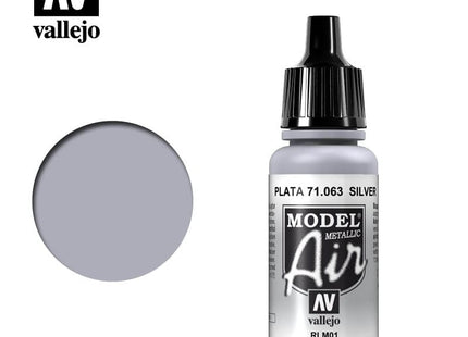 Gamers Guild AZ Vallejo Vallejo: Model Metallic Air 71.063 Silver HobbyTyme
